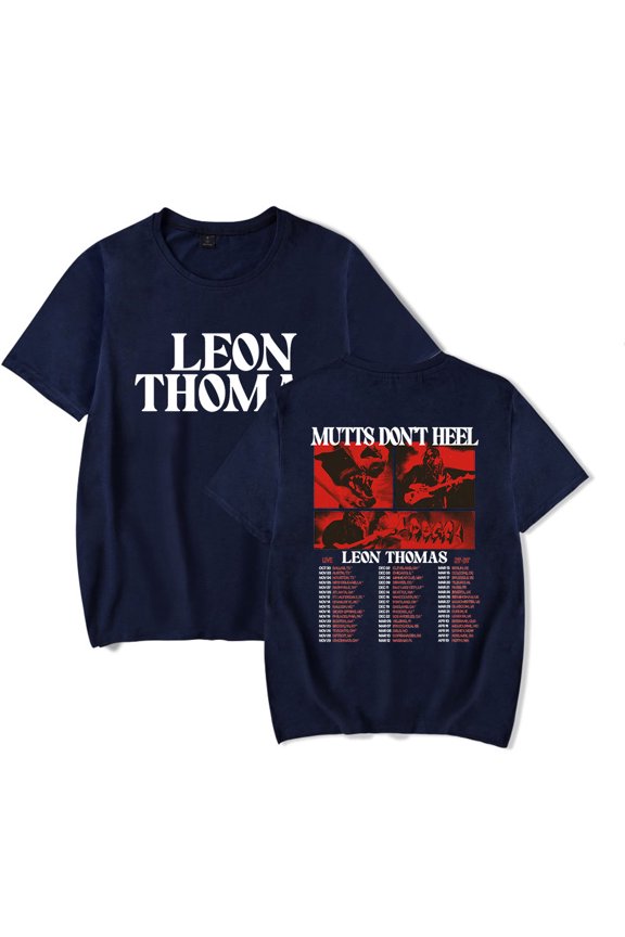 Leon Thomas Don't Heel tour 2025 T-shirts Merch Women Men Clothes Trend Casual Short Sleeve Top