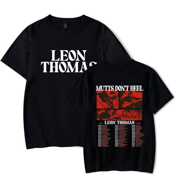 Leon Thomas Don't Heel tour 2025 T-shirts Merch Women Men Clothes Trend Casual Short Sleeve Top