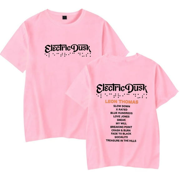 Leon Thomas Electric Dusk T-shirts Merch Women Men Clothes Trend Casual Short Sleeve Top