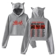 thumbnail image 1 of Leon Thomas Mutts Don‘t Heel Tour 2025 Hoodie Cat Ears Crop Top Long Sleeve Streetwear Women's Clothes, 1 of 3