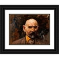 thumbnail image 1 of Leon Wyczółkowski 18x14 Black Ornate Wood Framed Double Matted Museum Art Print Titled - Self-Portrait (1908), 1 of 5