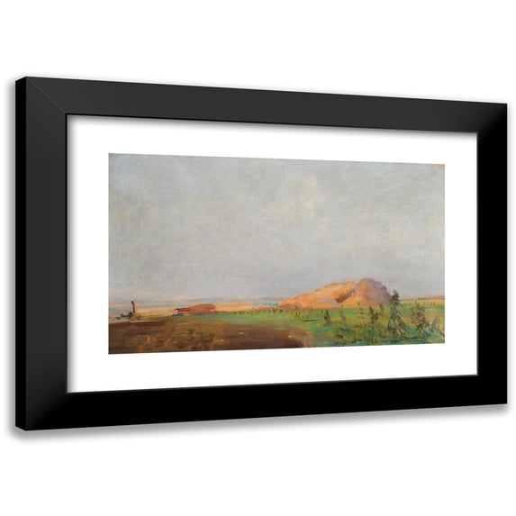 Leon Wyczółkowski 24x16 Black Modern Framed Museum Art Print Titled - Sheaves (1915)