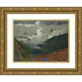 thumbnail image 1 of Leon Wyczółkowski 24x18 Gold Ornate Framed and Double Matted Museum Art Print Titled - At the Chałubiński Gate (1905), 1 of 4