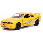 Leon\'s Nissan Skyline GT-R (BCNR33) Yellow Metallic with Graphics \Fast & Furious\ Series 1/32 Diecast Model Car by Jada"""