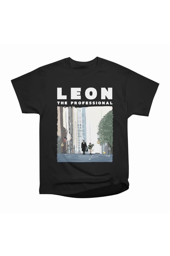 Leon the Professional Illustration with Title T-Shirt Tee Gift For Him Merch For Her Appar