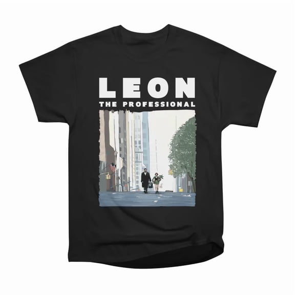 Leon the Professional Illustration with Title T-Shirt Tee Gift For Him Merch For Her Appar