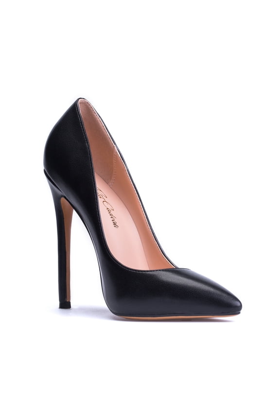 Leona - Women's Classic & Sexy Pointed Toe Slip on Pumps with 5" Stiletto High Heels. Handmade to perfection. Size 10