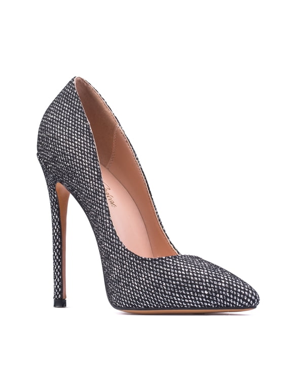 Leona - Women's Classic & Sexy Pointed Toe Slip on Pumps with 5" Stiletto High Heels. Handmade to perfection. Size 11