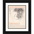 thumbnail image 1 of Leonard Baskin 15x18 Black Ornate Wood Framed Double Matted Museum Art Print Titled - Portraits of Masters of the Graphic Arts (1963), 1 of 5