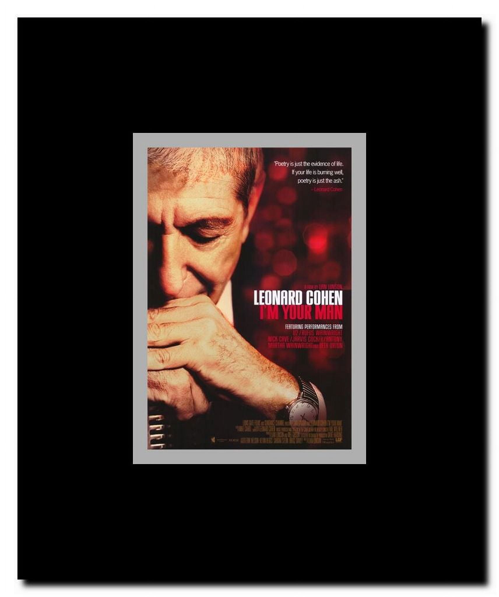 Leonard Cohen I'm Your Man Framed Movie Poster