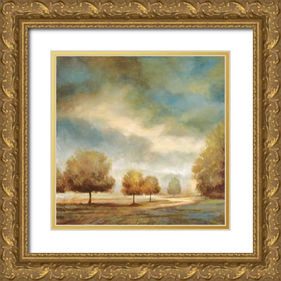 Leonard, Jeffrey 15x15 Gold Ornate Wood Framed with Double Matting Museum Art Print Titled - Light and Shadows I