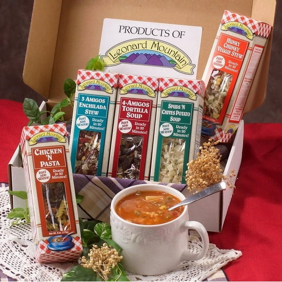Leonard Mountain Gourmet Soup Mixes Sampler 6oz, 5 count