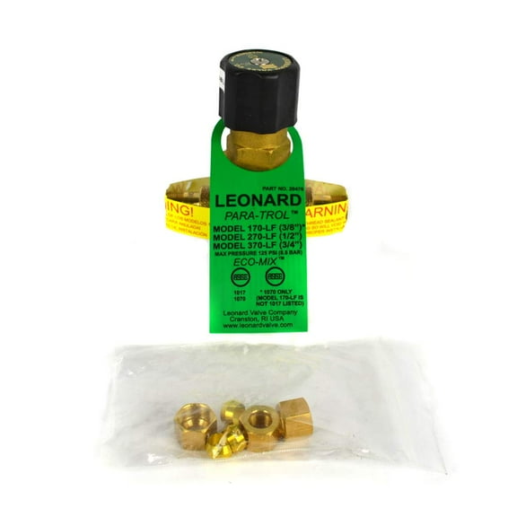 Leonard Valve Mixing Valve,Bronze,0.25 to 5 gpm 170-LF - 1 Each CA3