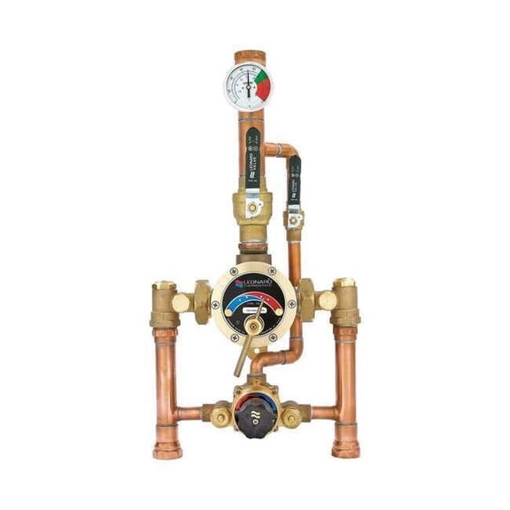 Leonard Valve Mixing Valve,Lead Free Bronze TM-1520B-LF-DT-RF