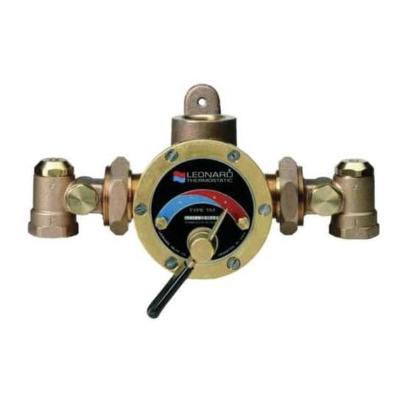 Leonard Valve Steam and Water Mixing Valve,Brass TMS-150-RF