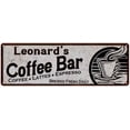 thumbnail image 1 of Leonard's Coffee Bar Sign Kitchen Decor 6x18 106180007312, 1 of 1