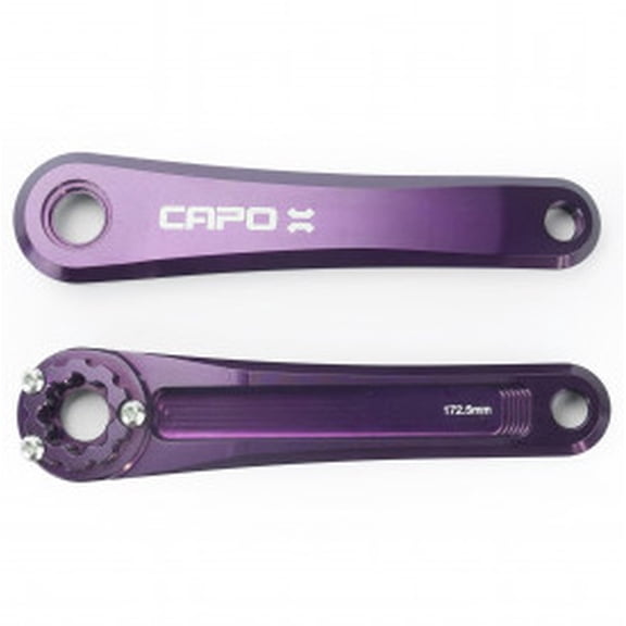 Leonardi Capo Crankset 175mm - Purple (Spindle Separate)