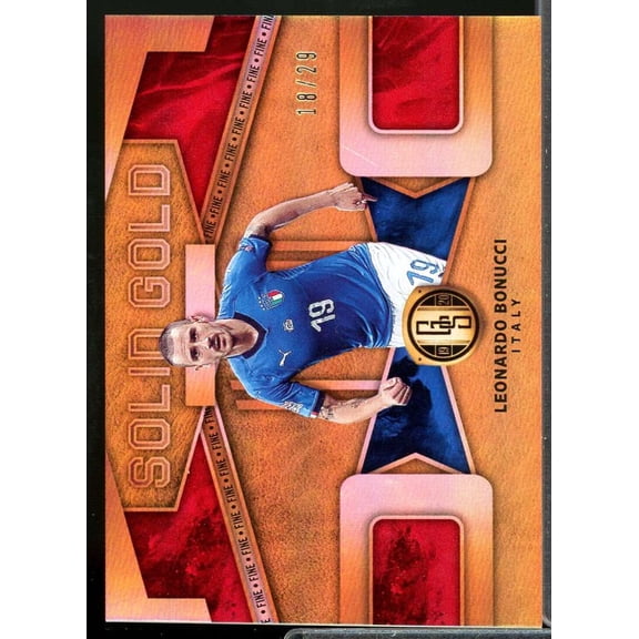 Leonardo Bonucci Card 2019-20 Panini FIFA Gold Standard Solid Gold Fine #14