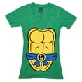 thumbnail image 1 of Leonardo Costume With Mask Junior V-Neck T-Shirt, 1 of 3
