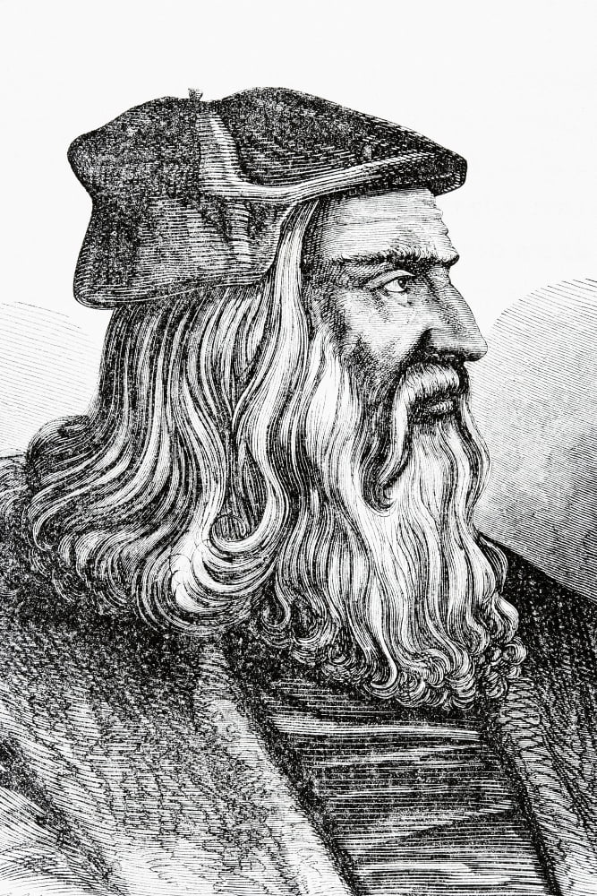 Leonardo Da Vinci 1452 To 1519 Florentine Artist Canvas Art - Ken Welsh Design Pics (24 x 36)