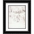 thumbnail image 1 of Leonardo Da Vinci 2x Matted 20x24 Black Ornate Framed Art Print 'Design for the Adoration of the Magi', 1 of 2