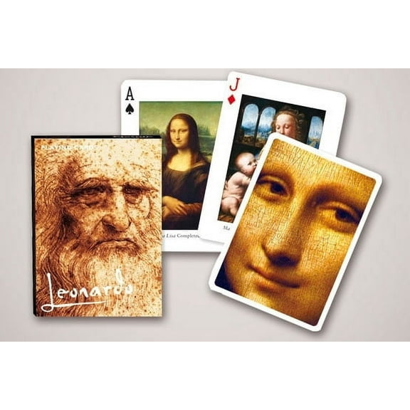 Leonardo Da Vinci (Mona Lisa, Angels) Playing Cards by Piatnik