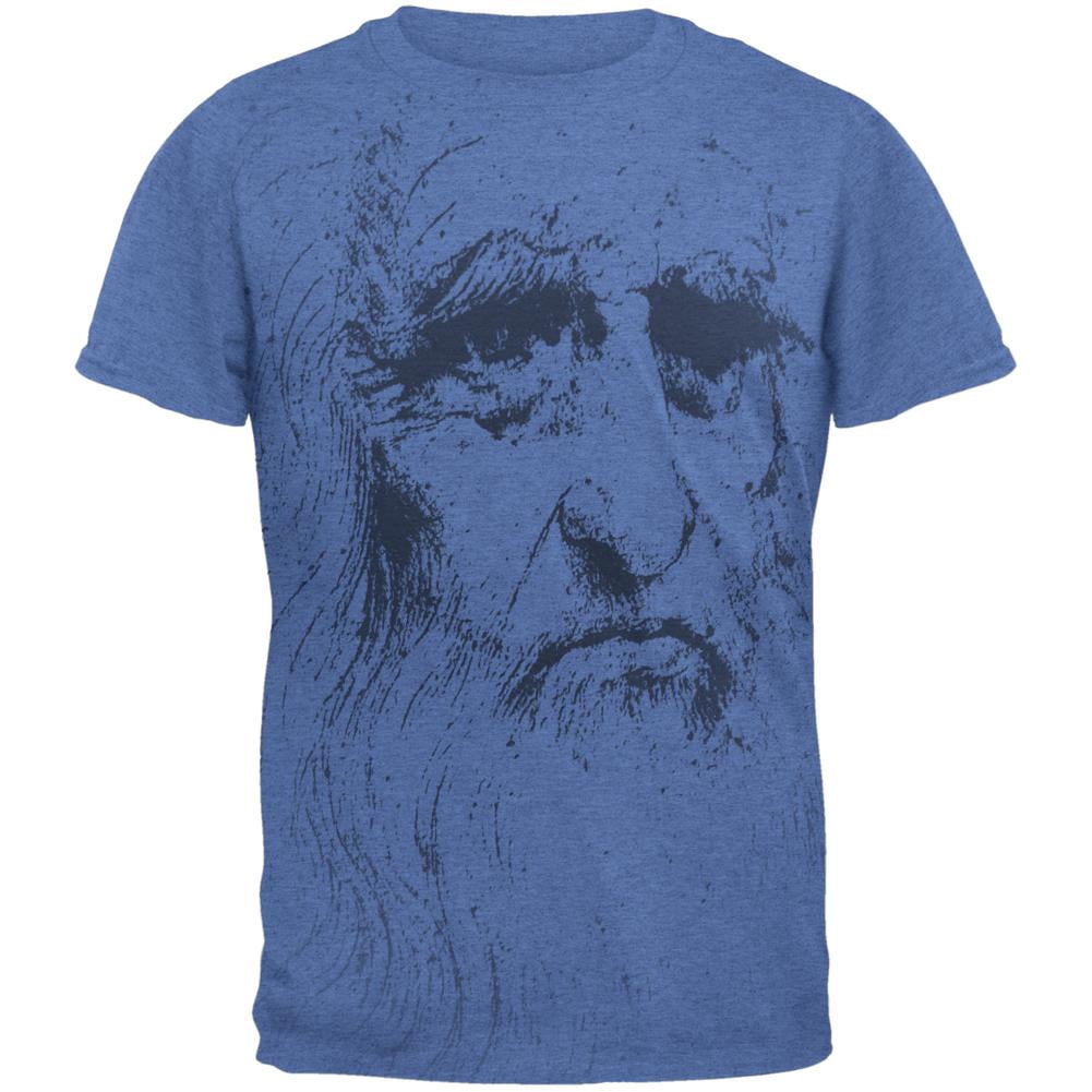 Leonardo Da Vinci Portrait Mens T Shirt Sapphire SM - Walmart.com