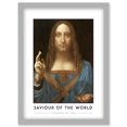 thumbnail image 1 of Leonardo Da Vinci Saviour Of The World Salvator Mundi Painting Artwork Framed Wall Art Print A4, 1 of 4