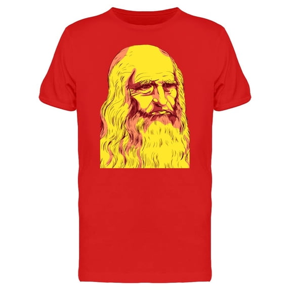 Leonardo Da Vinci Self-Portrait Tee Men's -Image by Shutterstock