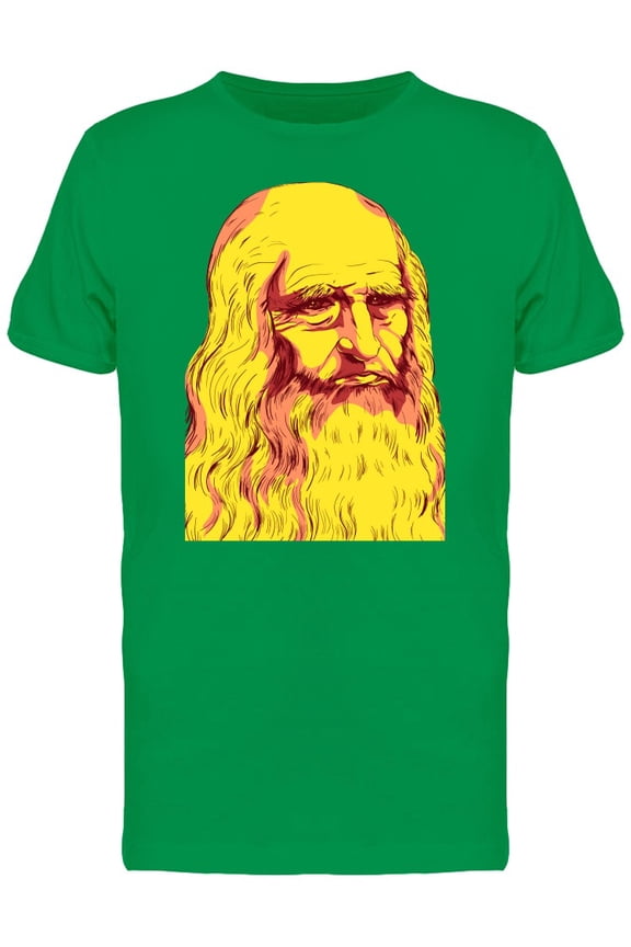 Leonardo Da Vinci Self-Portrait Tee Men's -Image by Shutterstock