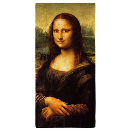 Leonardo Da Vinci's Mona Lisa 30" x 60" Beach Towel
