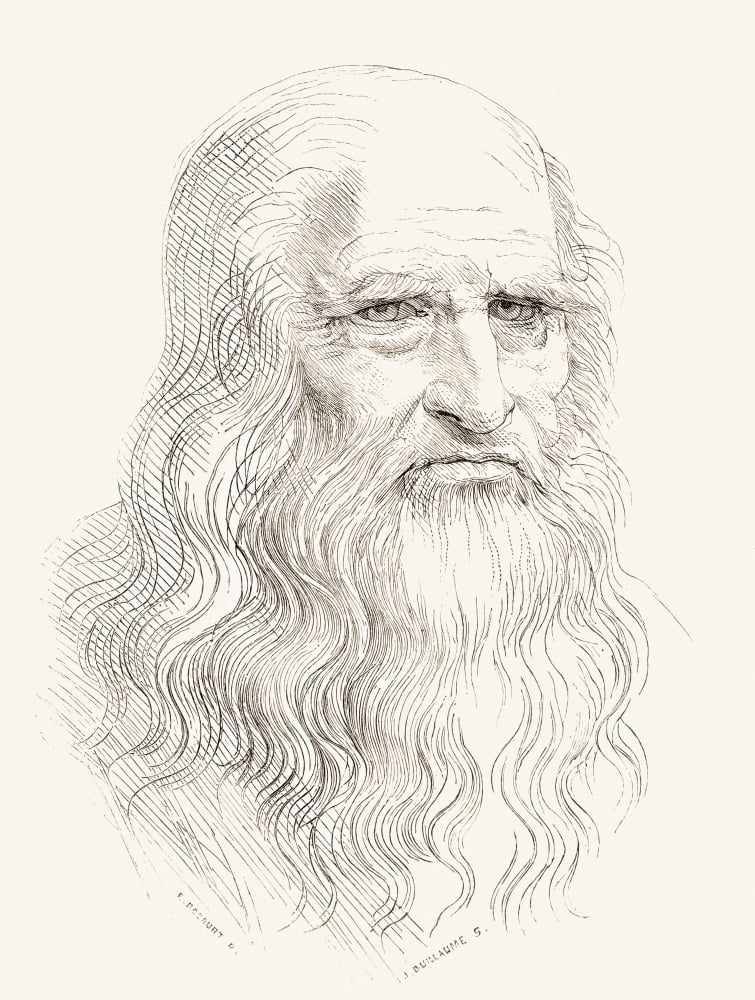 Leonardo Di Ser Piero Da Vinci 1452 Canvas Art - Ken Welsh Design Pics (24 x 32)