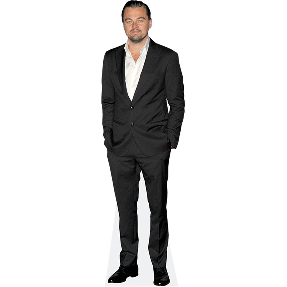 Leonardo DiCaprio (Black Suit) Lifesize Cardboard Cutout Standee
