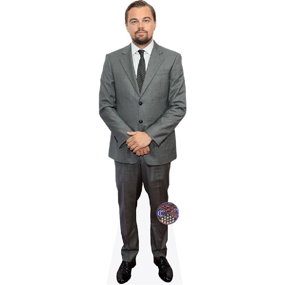 Leonardo DiCaprio (Grey Suit) Mini Cardboard Cutout Standee