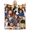 thumbnail image 1 of Leonardo Dicaprio Blanket Soft and Warm Lightweight Fluffy Throws Blankets Rug Carpet Gift for Beach Yoga Bedroom Living Room Decoration Sofa Camping Trip Dorm Decor All Season, 1 of 1
