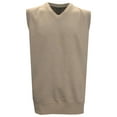 thumbnail image 1 of Leonardo Gavino Men's V-Neck Golf Sweater Vest,  Small Sand -, 1 of 1