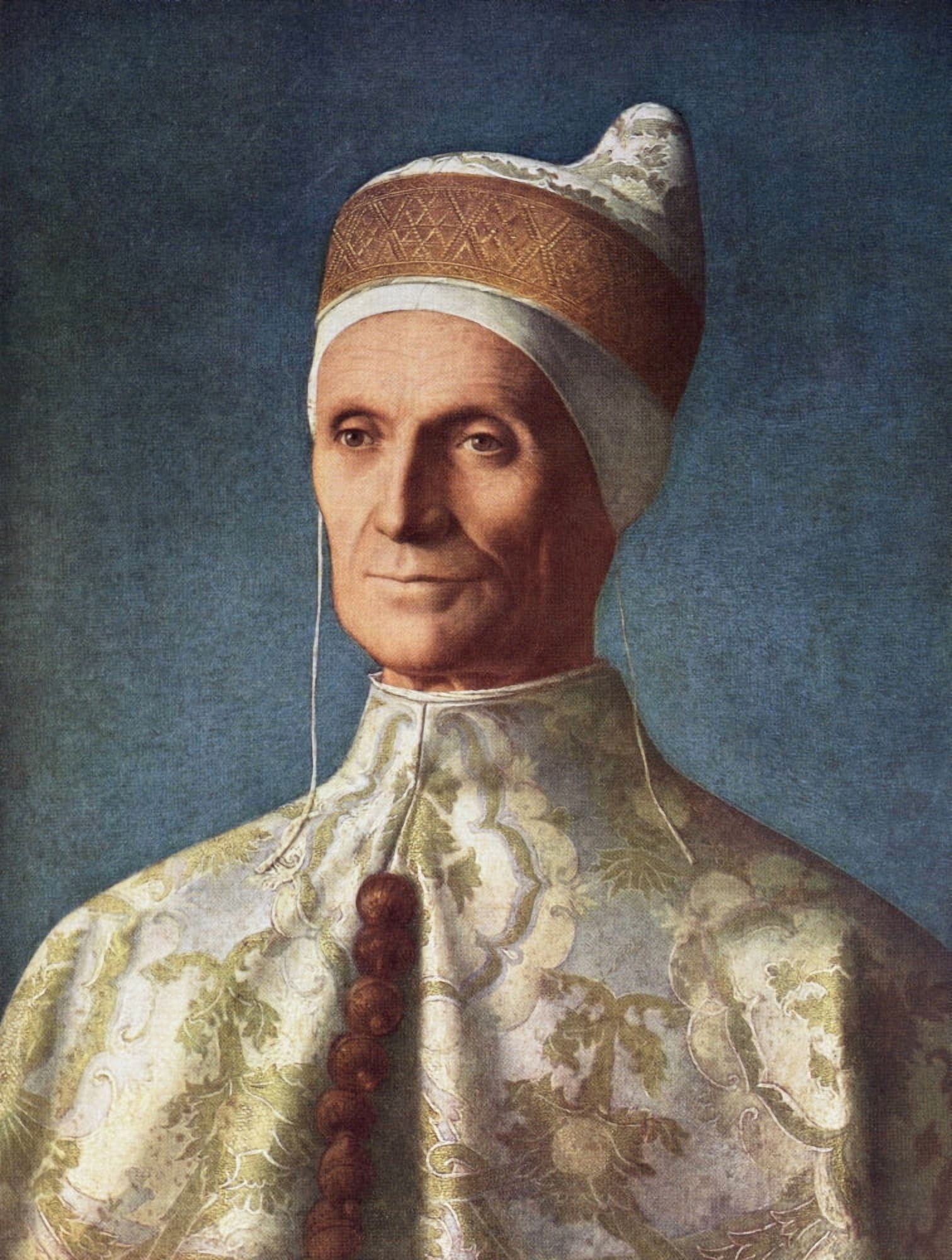 Leonardo Loredano Doge Of The Republic Of Venice 1436 - 1521 By Giovanni Bellini From The Worlds Greatest Paintings Published By Odhams Press London 1934 Canvas Art - Ken Welsh Design Pics (12 x 16)