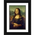 thumbnail image 1 of Leonardo da Vinci 11x14 Black Ornate Wood Framed Double Matted Museum Art Print Titled: Mona Lisa (1503-1506), 1 of 5