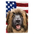 thumbnail image 1 of Leonberger American Flag Flag Canvas House Size, 1 of 4