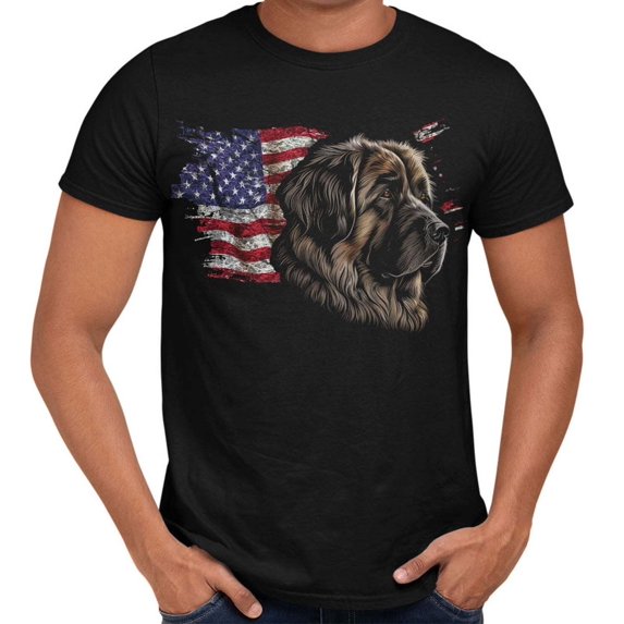 Leonberger American Flag T-Shirt - Walmart.com