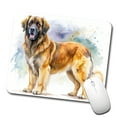 thumbnail image 1 of Leonberger Dog Watercolor Style Mouse Pad Low Profile Gaming Mat, 1 of 7
