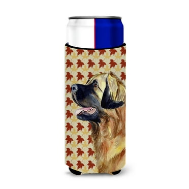 Leonberger Fall Leaves Portrait Ultra Hugger for slim cans