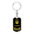 thumbnail image 1 of Leonberger Keychain Stainless Steel or 18k Gold, 1 of 10
