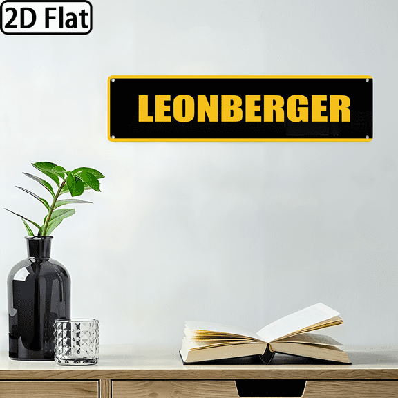 Leonberger Pl Sign Rustic Leonberger Street Sign Funny Metal Sign Door Name Plate Plaque Home Garage Man Cave Bar Wall Decor Art 16 X 4 Ih