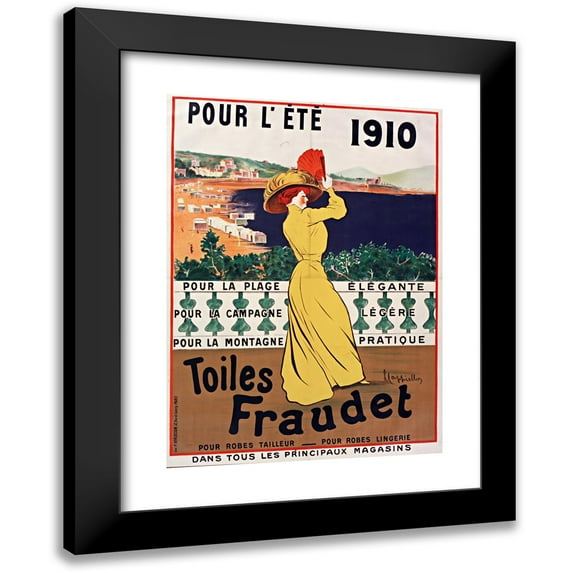 Leonetto Cappiello 11x14 Black Modern Framed Museum Art Print Titled - For Summer (1910)
