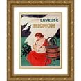 thumbnail image 1 of Leonetto Cappiello 14x18 Gold Ornate Wood Frame and Double Matted Museum Art Print Titled - Mignon Washer (1921), 1 of 4