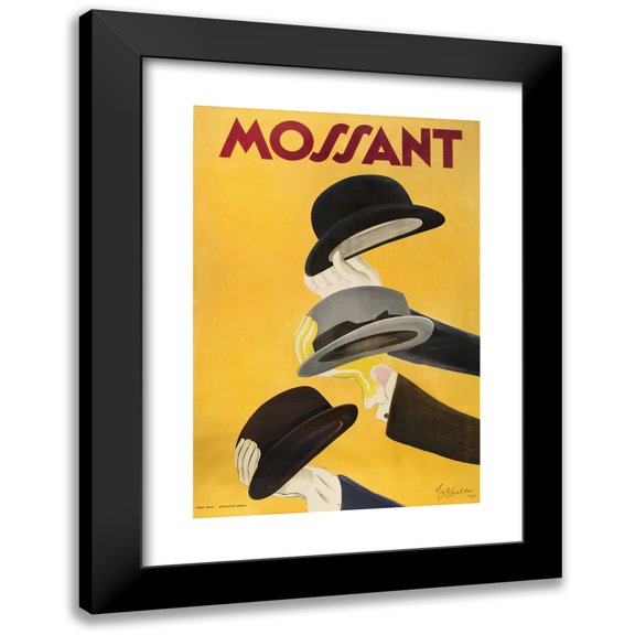 Leonetto Cappiello 17x24 Black Modern Framed Museum Art Print Titled - Mossant (1938)