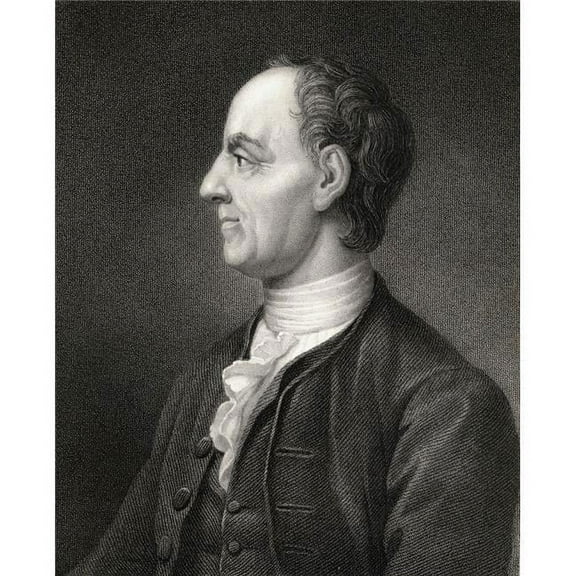 Leonhard Euler 1707-1783 Swiss Mathematician & Physicist From The Book Gallery of Portraits Published London 1833 Poster Print - Large - 26 x 34