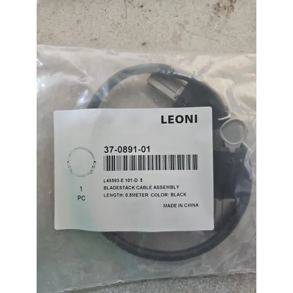 Leoni L45593-E 101-D5 0.5M Bladestack Cable Assembly 37-0891-01. #S43