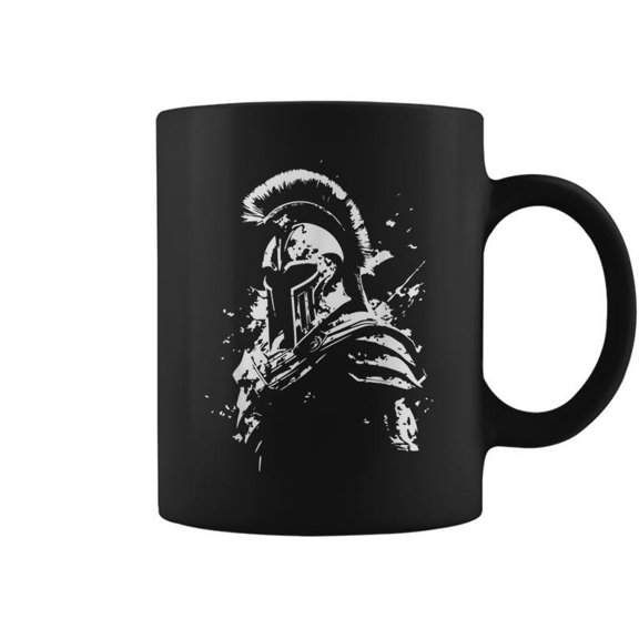 Leonidas Spartan Helmet Gym Sparta Workout Greek Warrior Coffee Mugs